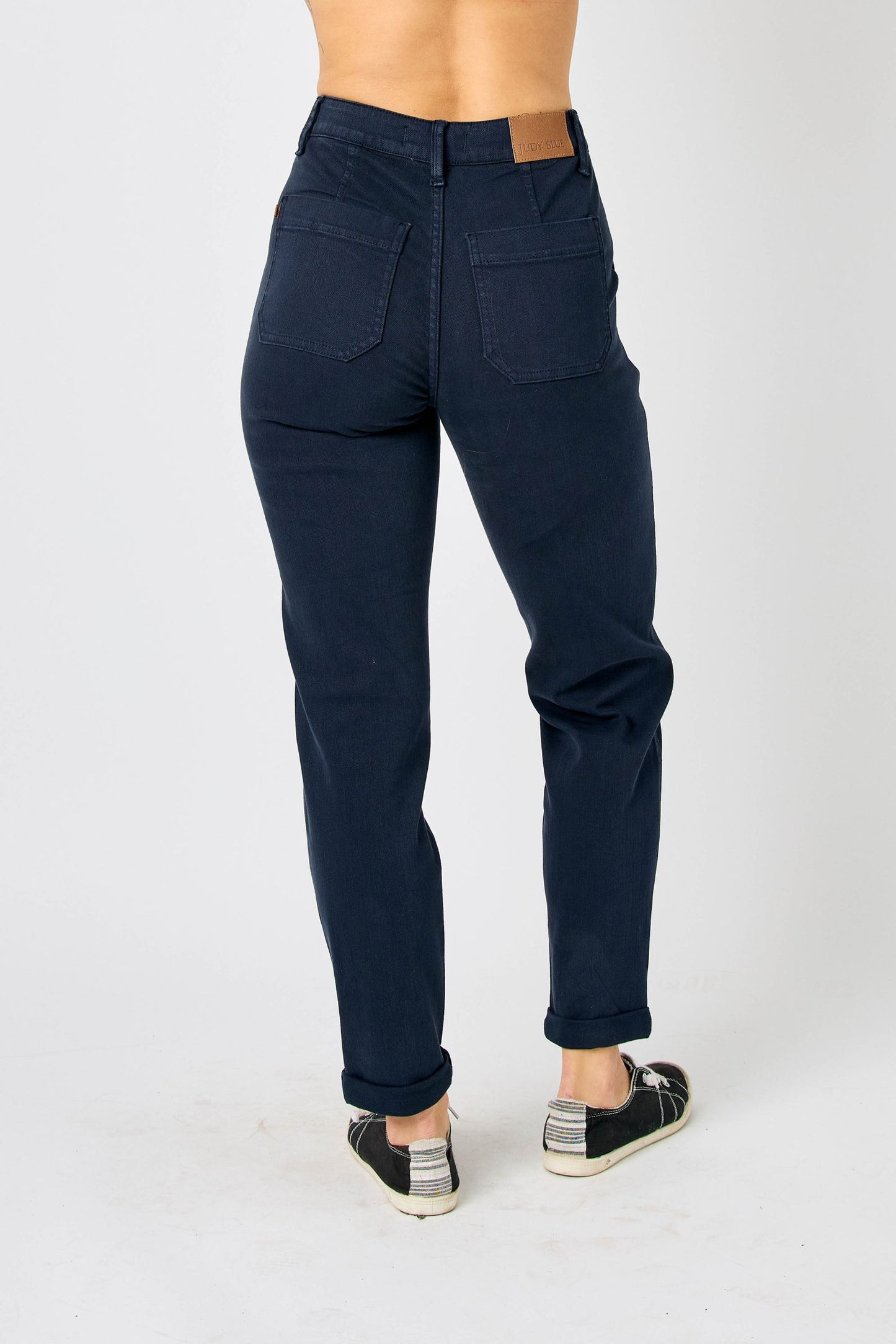 JUDY BLUE Garment Dyed Navy Jogger Jeans