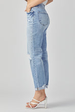 Load image into Gallery viewer, RISEN Distressed Boyfriend Jeans with Rolled Hem
