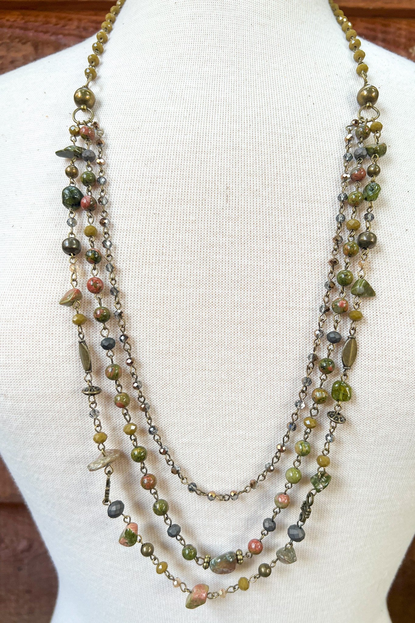 5-Way Earthy Bead Necklace