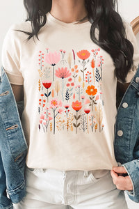 CORAL WILDFLOWER Graphic Tee
