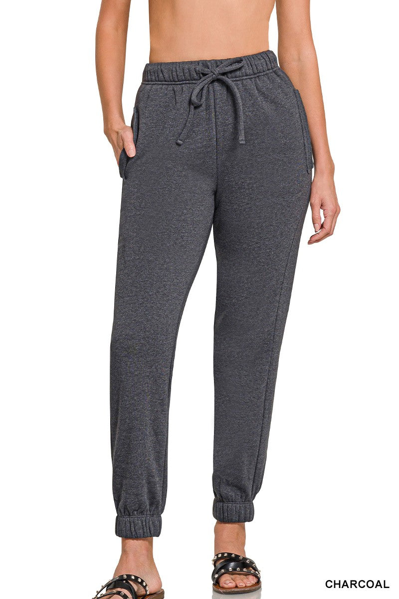 Fleece Joggers with Pockets