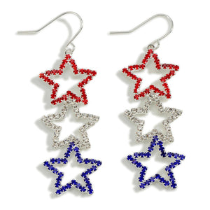 Rhinestone Star Earrings