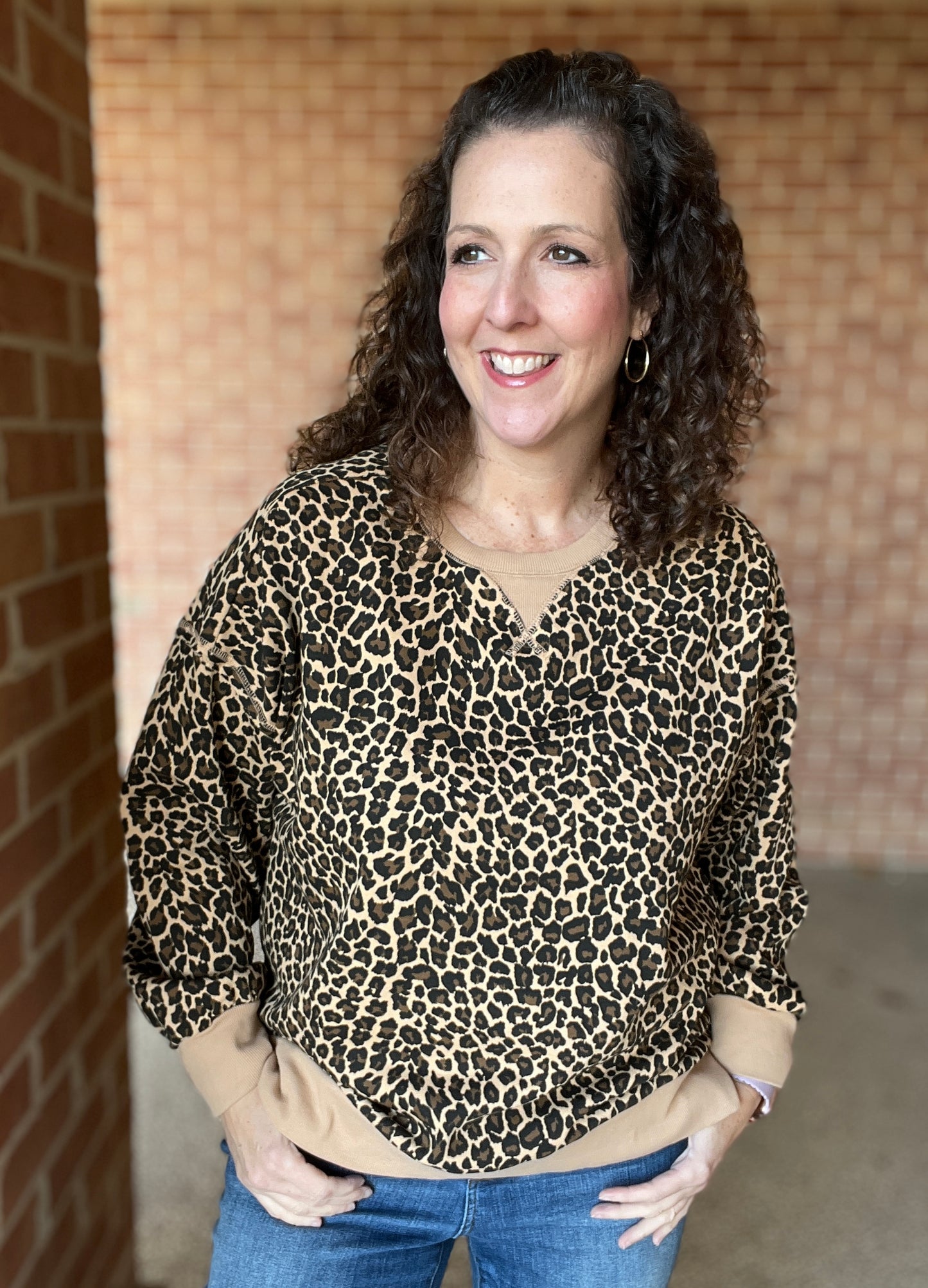 Printed Knit Pullover