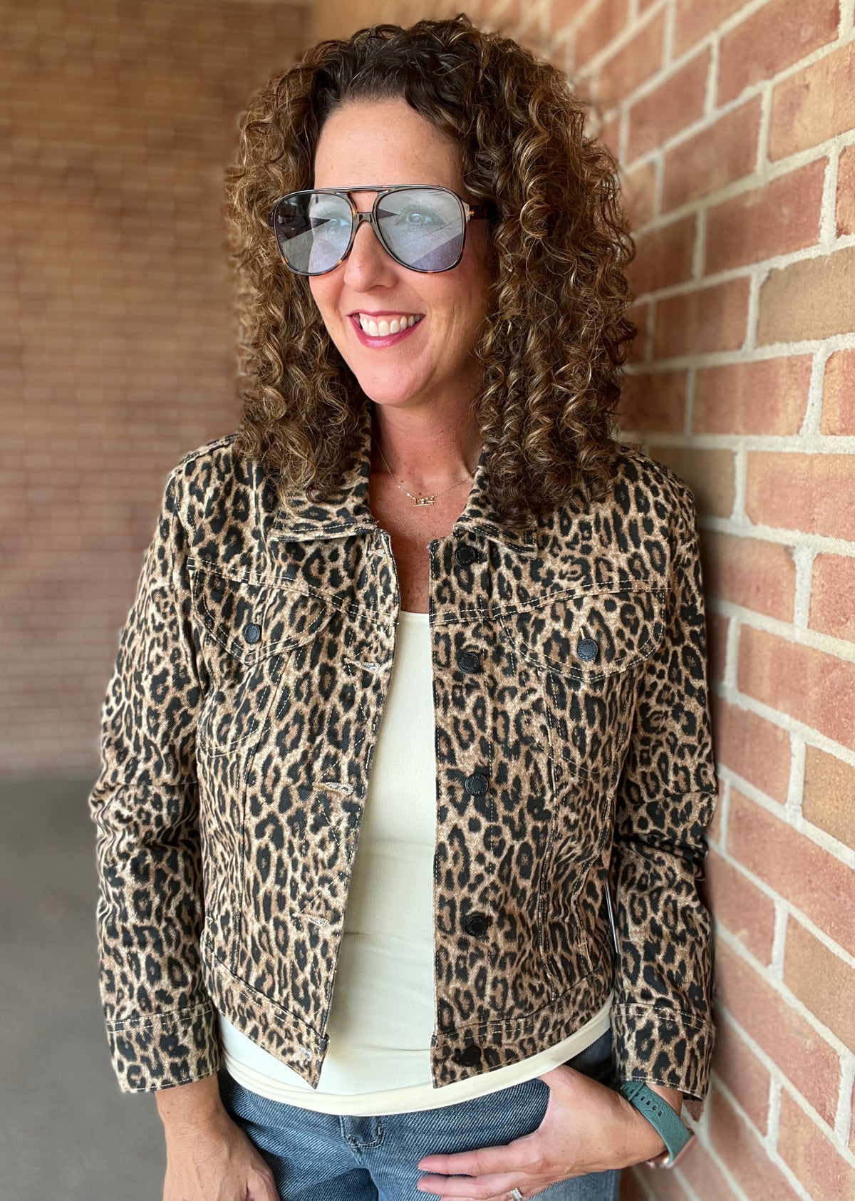 JUDY BLUE Rigid Magic 'CICILY' Leopard Jacket