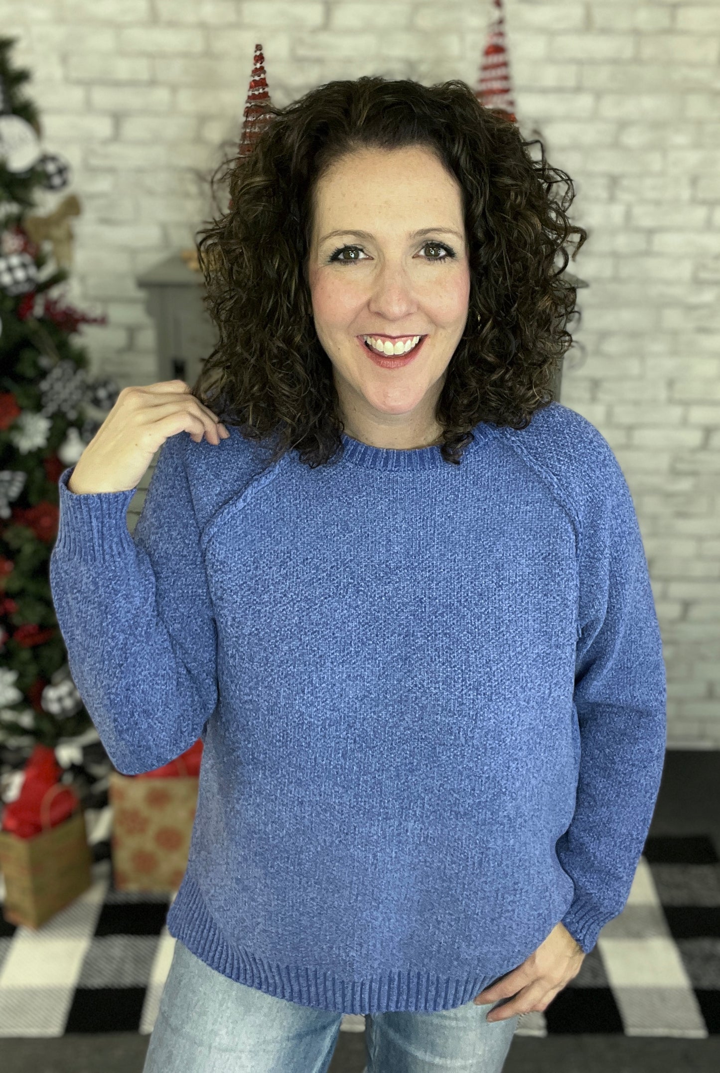 Chenille Raglan Sweater