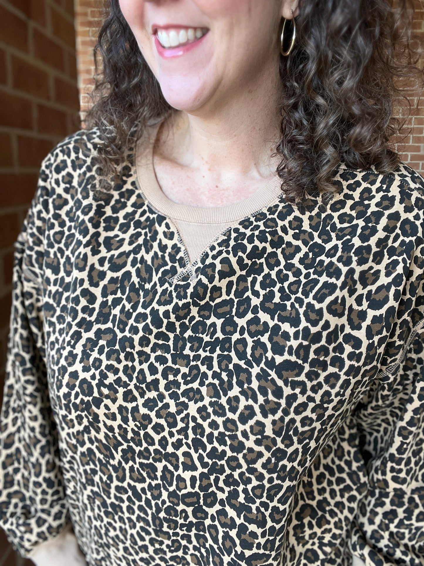 Printed Knit Pullover