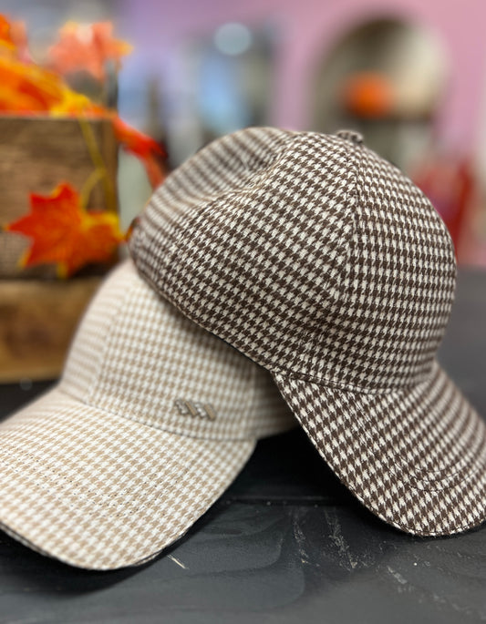 Houndstooth Cap