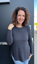 Load image into Gallery viewer, Micro Waffle Knit Long Sleeve Top