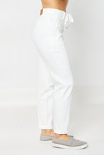 Load image into Gallery viewer, JUDY BLUE Cuffed White Jogger Jeans