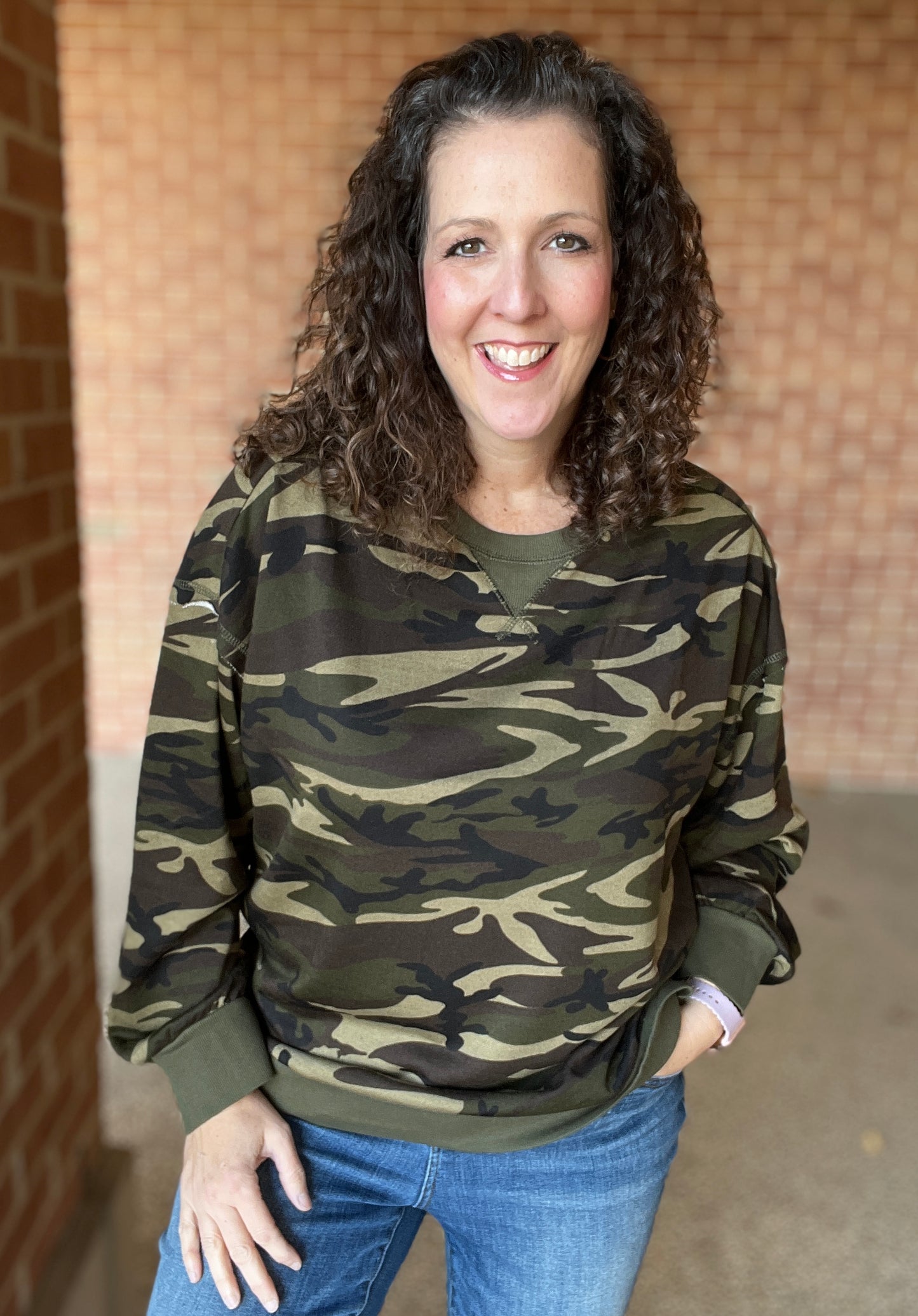 Printed Knit Pullover