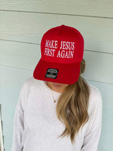 Load image into Gallery viewer, *PREORDER* MAKE JESUS FIRST AGAIN Hat