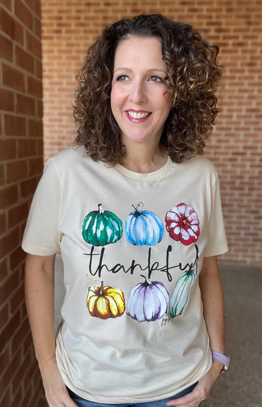 THANKFUL PAINTED PUMPKINS Graphic Tee