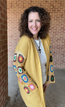 Load image into Gallery viewer, Crochet Sleeve Knit Cardigan
