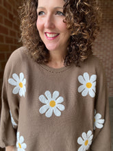 Load image into Gallery viewer, Embroidered Flower Sweater