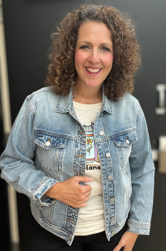 JUDY BLUE Rigid Magic Denim Jacket