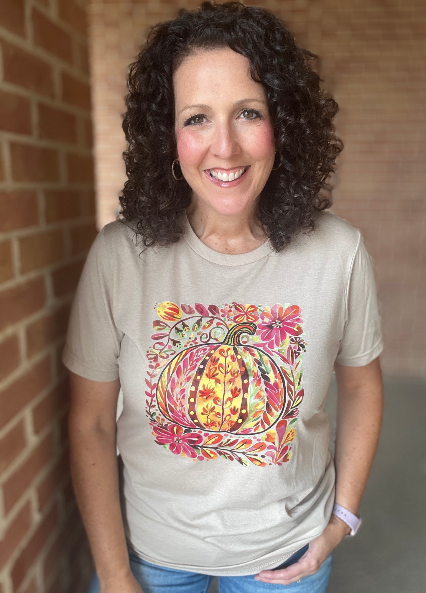 COLORFUL BOHO PUMPKIN Graphic Tee