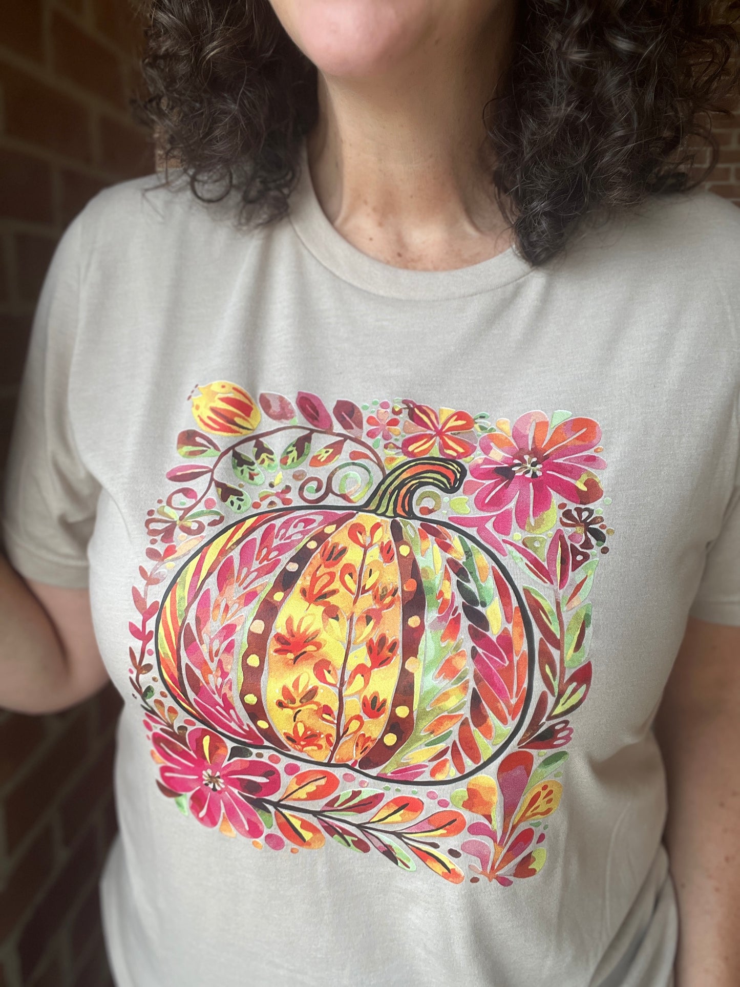 COLORFUL BOHO PUMPKIN Graphic Tee