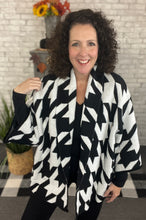 Load image into Gallery viewer, Houndstooth Knit Cardigan