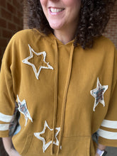 Load image into Gallery viewer, Mustard Star Patch Hoodie