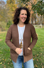 Load image into Gallery viewer, Waffle Knit Open Cardigan