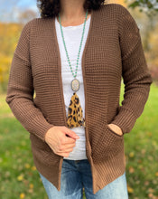 Load image into Gallery viewer, Waffle Knit Open Cardigan