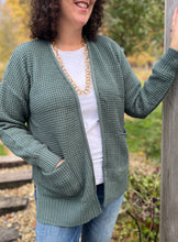 Load image into Gallery viewer, Waffle Knit Open Cardigan