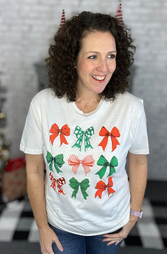 CHRISTMAS BOW TEE Graphic Tee