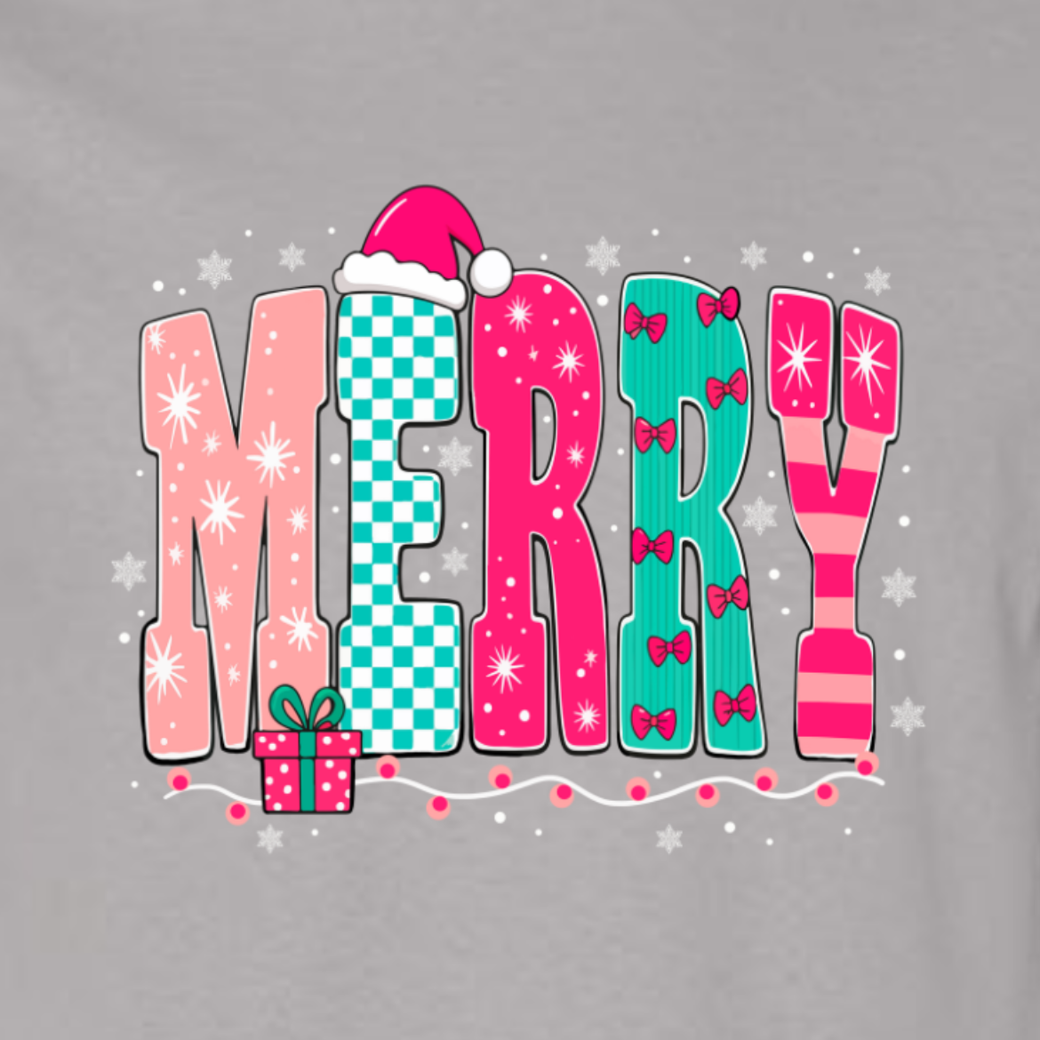 COLORFUL MERRY Graphic Tee