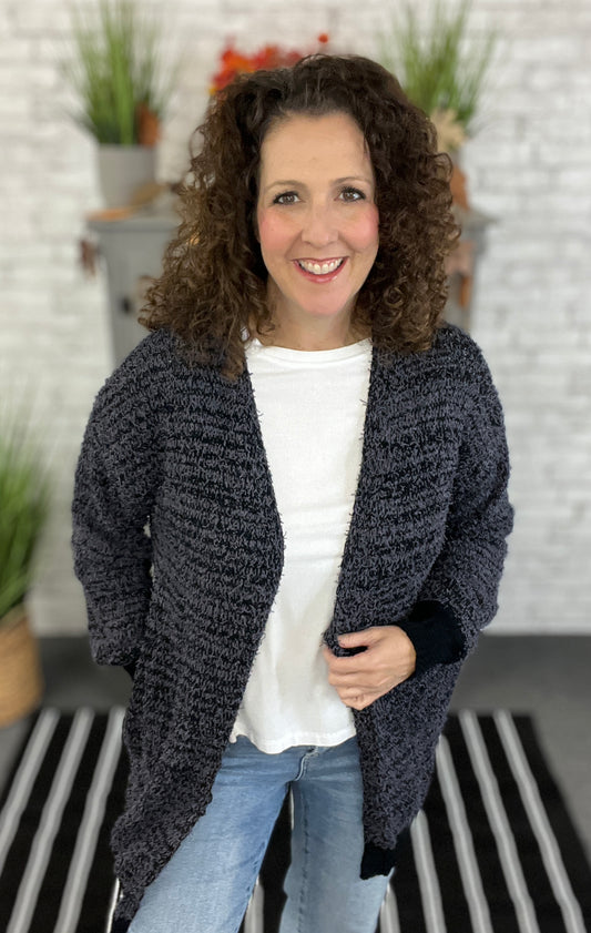 Fringe Detail Sweater Cardigan