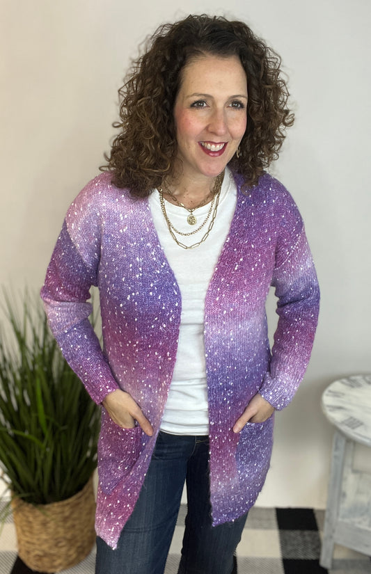 Confetti Ombre Cardigan