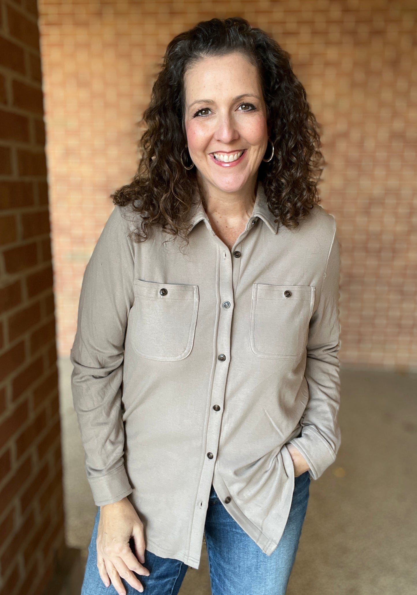 Ultra Soft Button Down Top