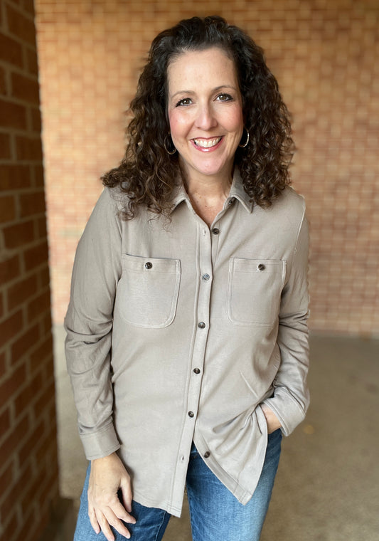Ultra Soft Button Down Top