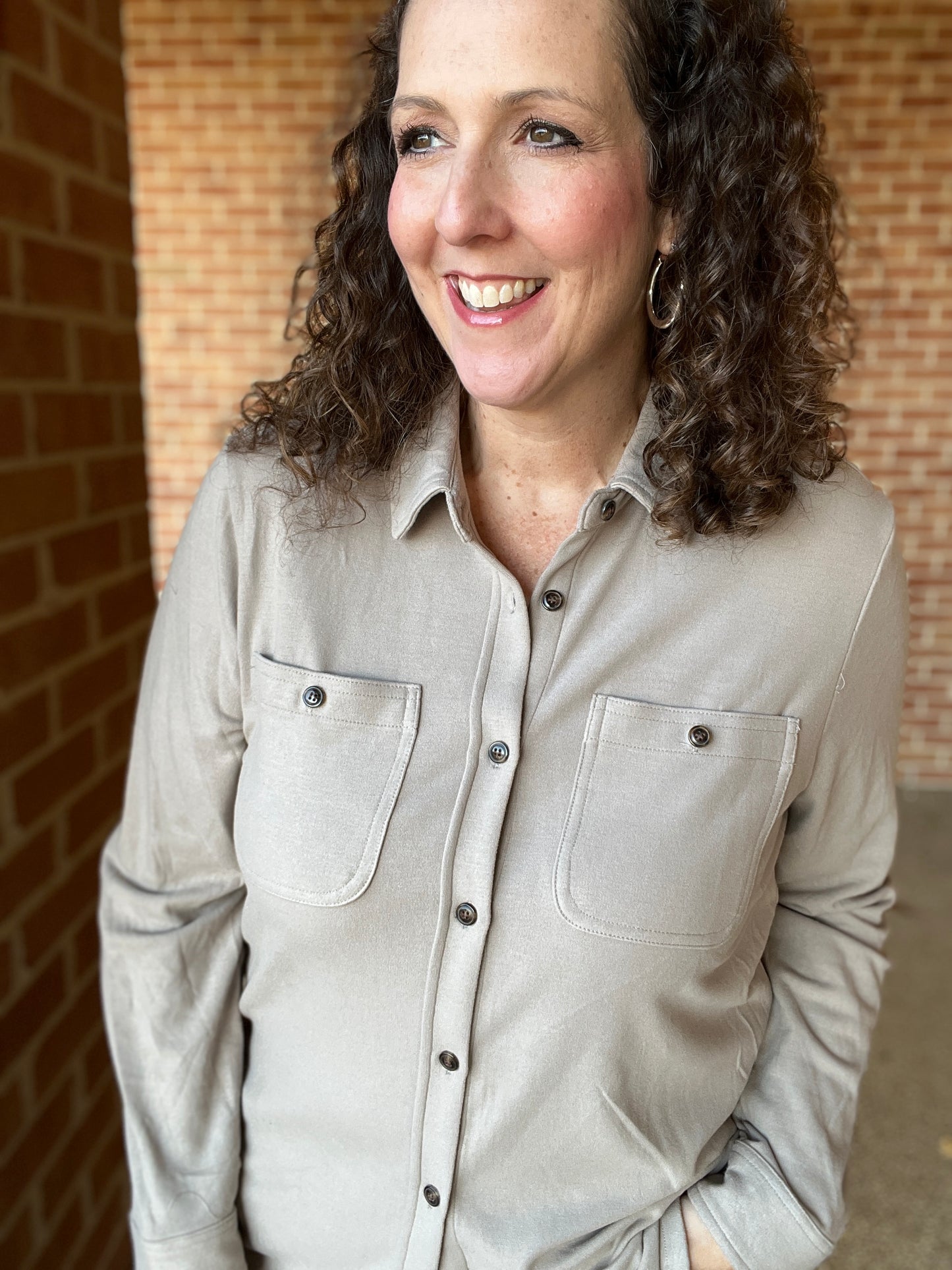 Ultra Soft Button Down Top