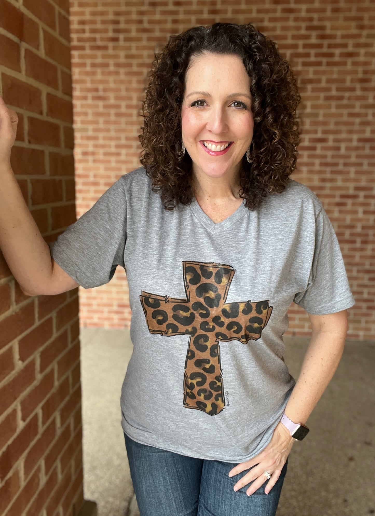 LEOPARD CROSS Graphic Tee