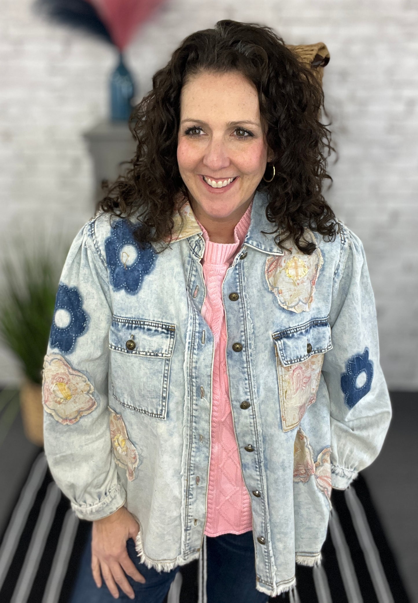 Patched & Embellished Lightweight Jacket