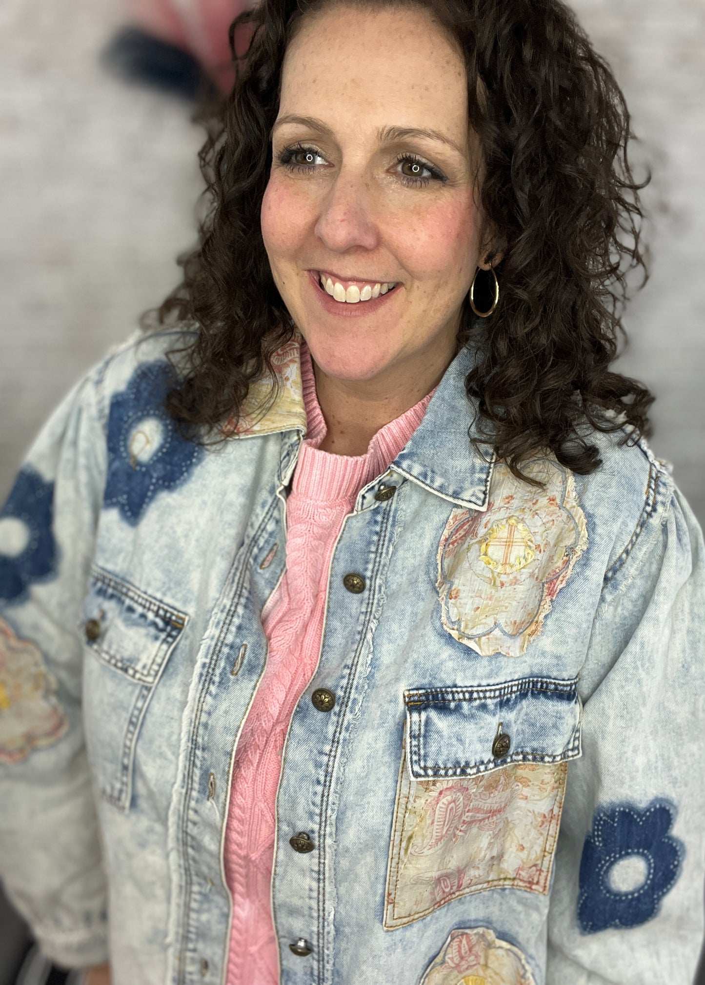Patched & Embellished Lightweight Jacket