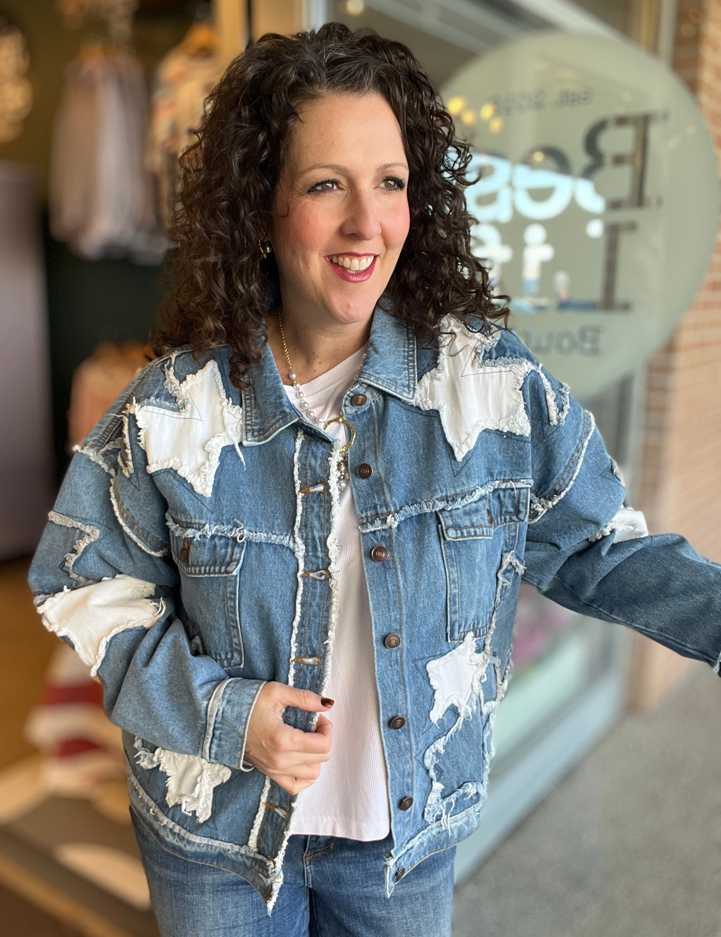 Star Patched Denim Jacket