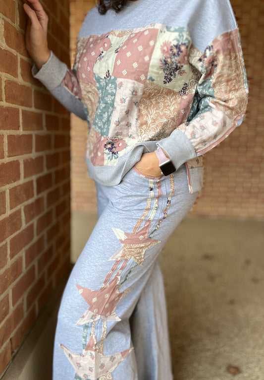 Mix Print Patched Star Bottoms