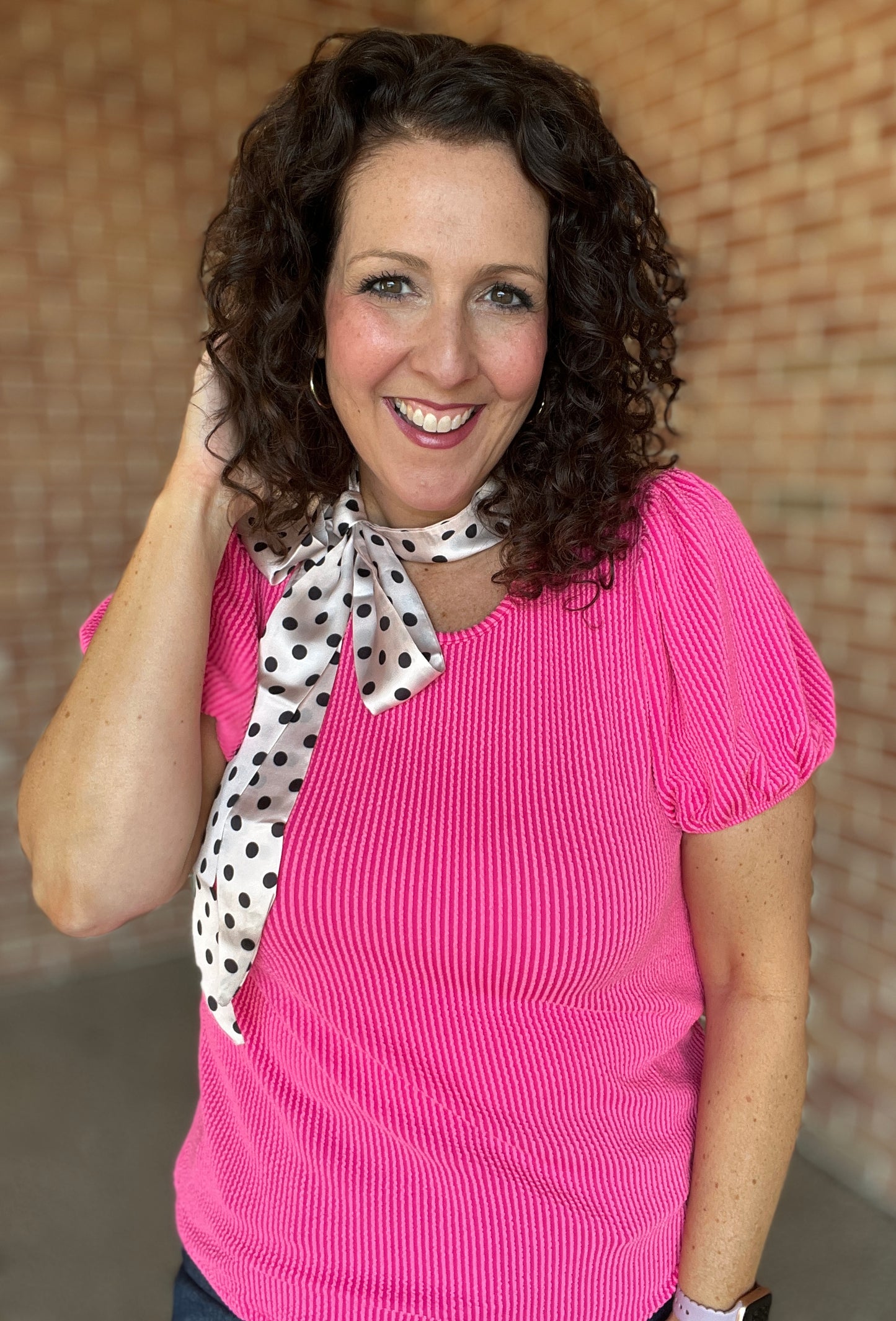 Corded Puff Sleeve Top