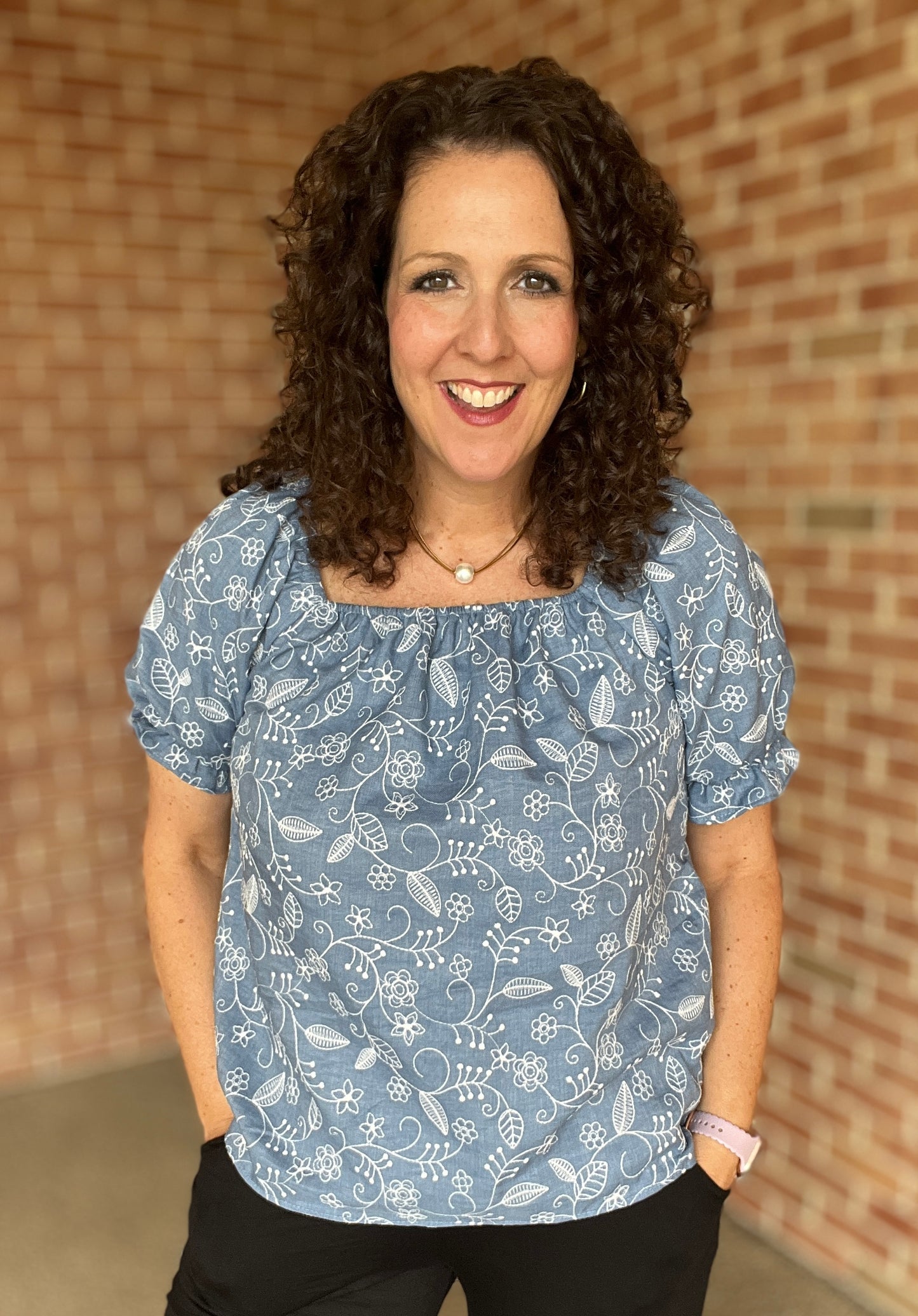 Floral Embroidery Off The Shoulder Top