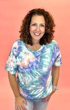 Load image into Gallery viewer, Angle Tie Dye French Terry Top