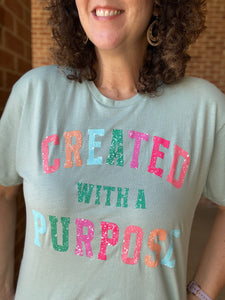 CREATED WITH PURPOSE Graphic Tee