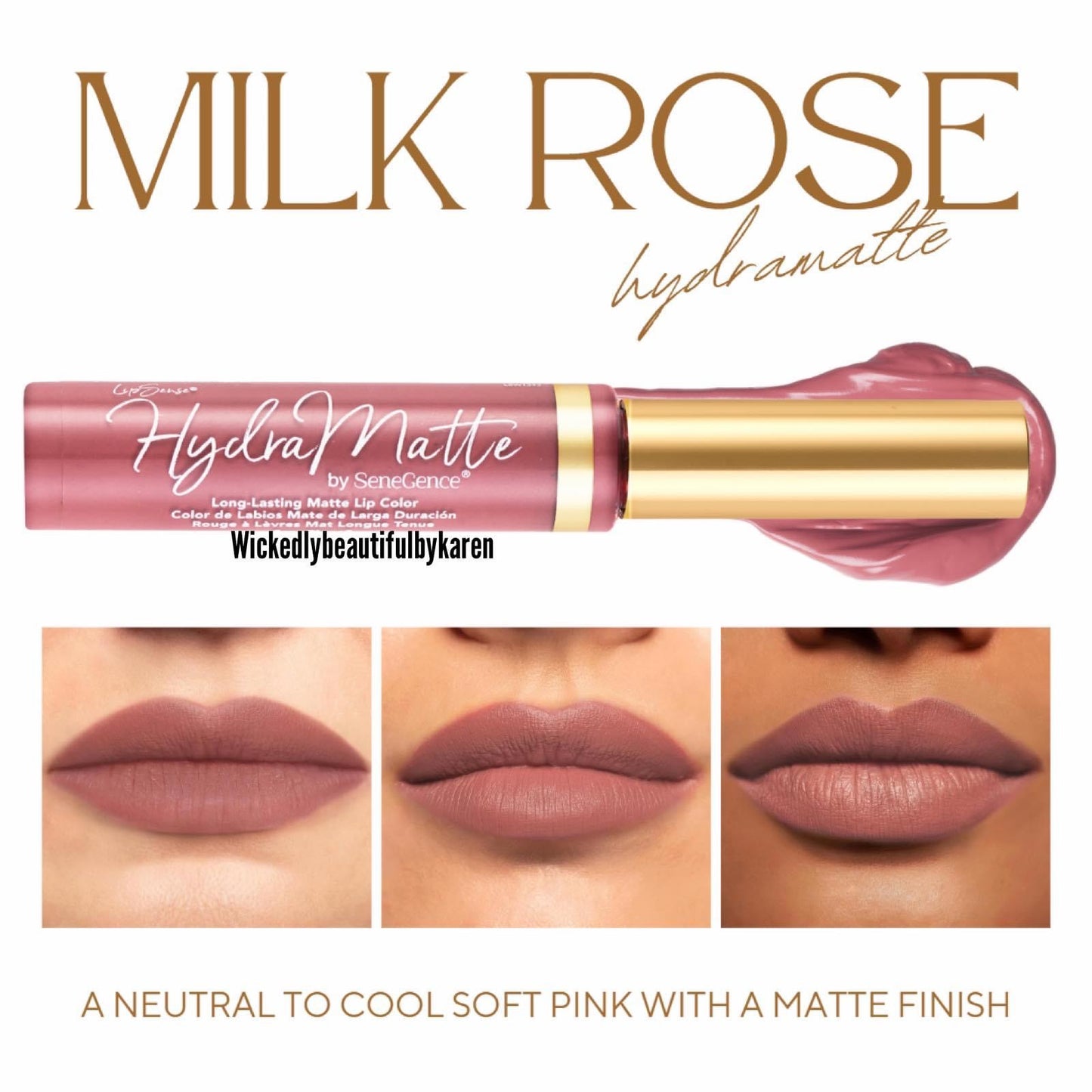 LIPSENSE Hydramatte Lip Color - MILK ROSE