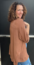 Load image into Gallery viewer, Waffle Knit 3/4 Sleeve Cardigan