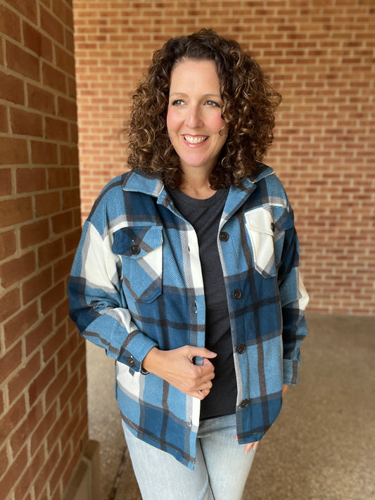 Cozy Plaid Fleece Shacket