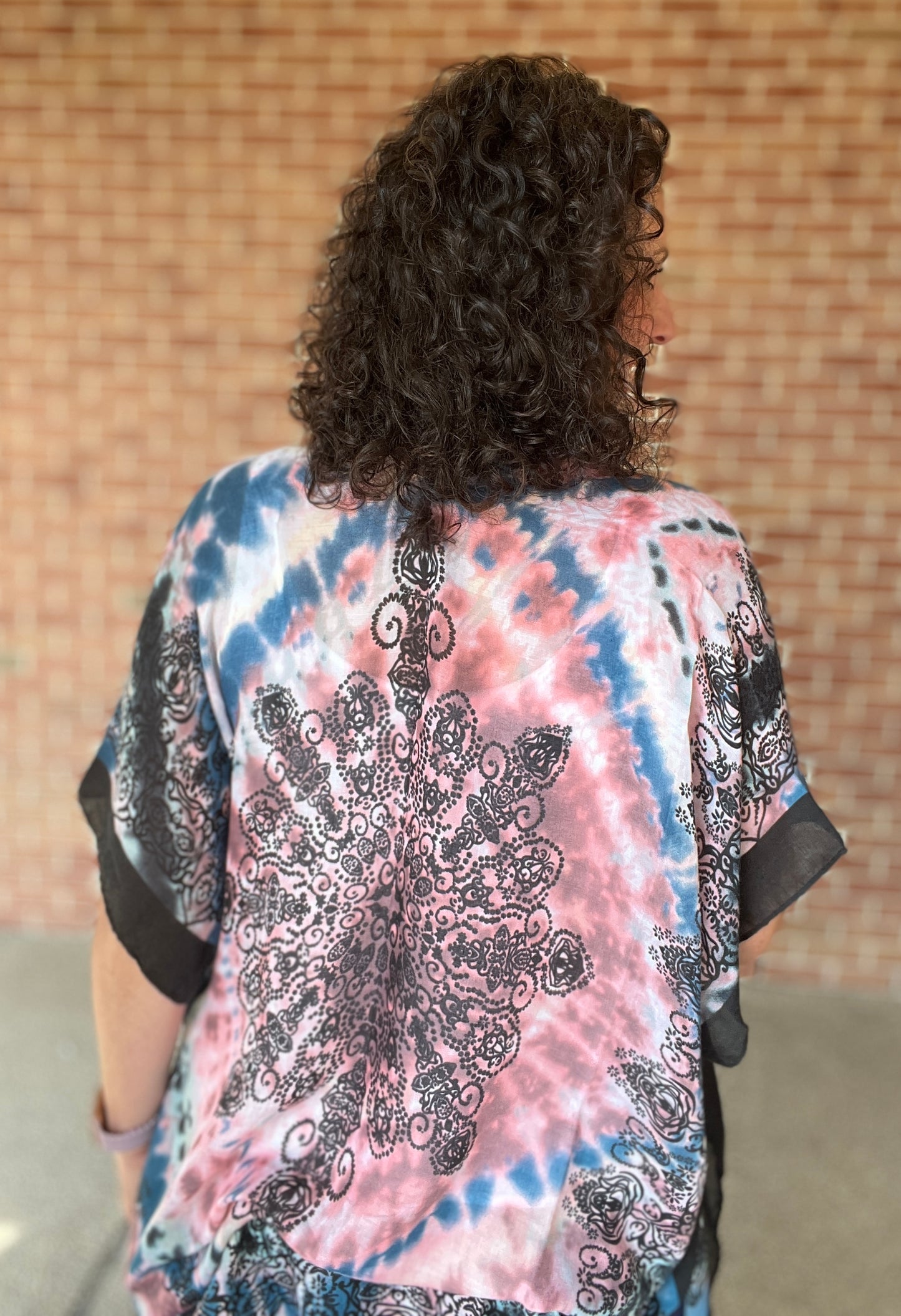 Colorful Tie Dye Kimono