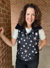 Load image into Gallery viewer, Star Vest with Sherpa Trim