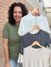 Load image into Gallery viewer, Silky Soft Round Neck Tee