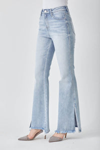 RISEN Side Slit Flare Jeans