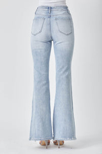 RISEN Side Slit Flare Jeans